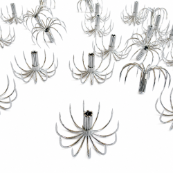 50pcs normal spider squid hooks 08S 12points 28mm
