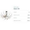 50pcs normal spider squid hooks 08S 12points 28mm