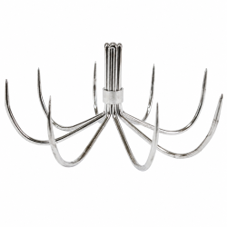 50pcs normal spider squid hooks 08S40 12points 40mm