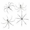 50pcs normal spider squid hooks 08S40 12points 40mm