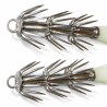 2X 195mm 80g Luminous Squid Egi Jigs Fishing Lures Baits STAINLESS HOOKS