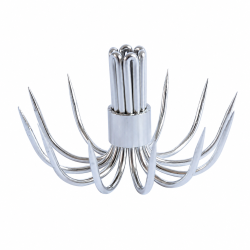 100pcs small spider squid hooks 05S15 12pints 15mm