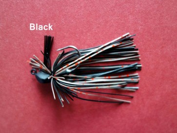 Rubber Jigs 1/4 oz VMC HOOK-Black