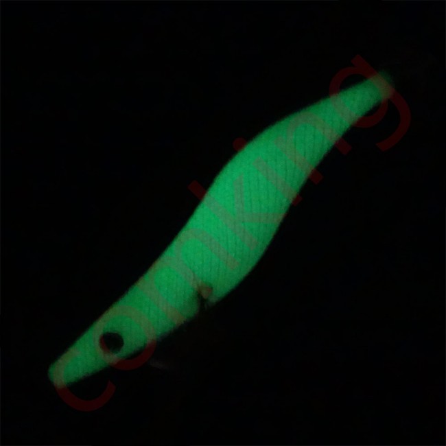 9X Glow in the Dark Lumo Body Squid Jigs EGING Fishing Lure WHITE COLOR
