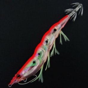 3.5 Glow in the Dark Fishing Lures Bait Sinking Squid Shrimp jigs Hooks