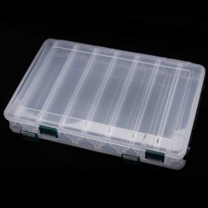  Double Sided Transparent Fishing Lure Box 14 Compartments