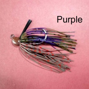 Rubber Jigs 1/4 oz VMC HOOK-Purple