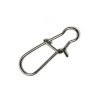 100PCS 2# Stainless Steel Lock Snaps Swivel Solid Rings Fishing Connectors