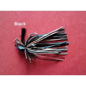 Rubber Jigs 1/4 oz VMC HOOK-Black
